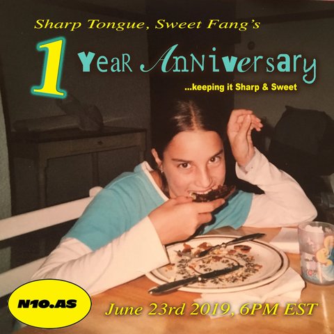12th episode of Sharp Tongue, Sweet Fang which also marks the 1 year anniversary of this show! A cheeky and eclectic episode to celebrate one year of keeping it Sharp and Sweet ;-)