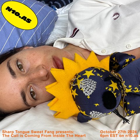 A Halloween special which, as usual in Sweet Fang's October shows, also adresses themes of Looking Within... Self-romance... Lust and Danger...